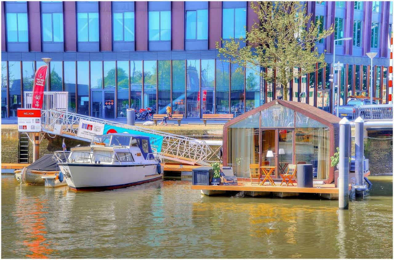 Wikkelboats At Wijnhaven Hotel Rotterdam Bagian luar foto